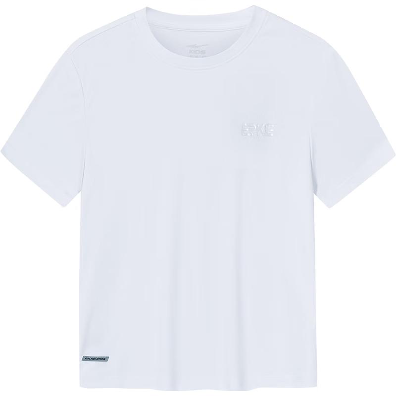 Erke Kids' Round Neck Short Sleeve Sports T-Shirt
