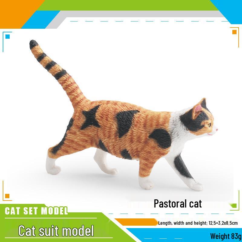 Cross-Border Children s Cognitive Simulation Kitten Pastoral Cat Ornament