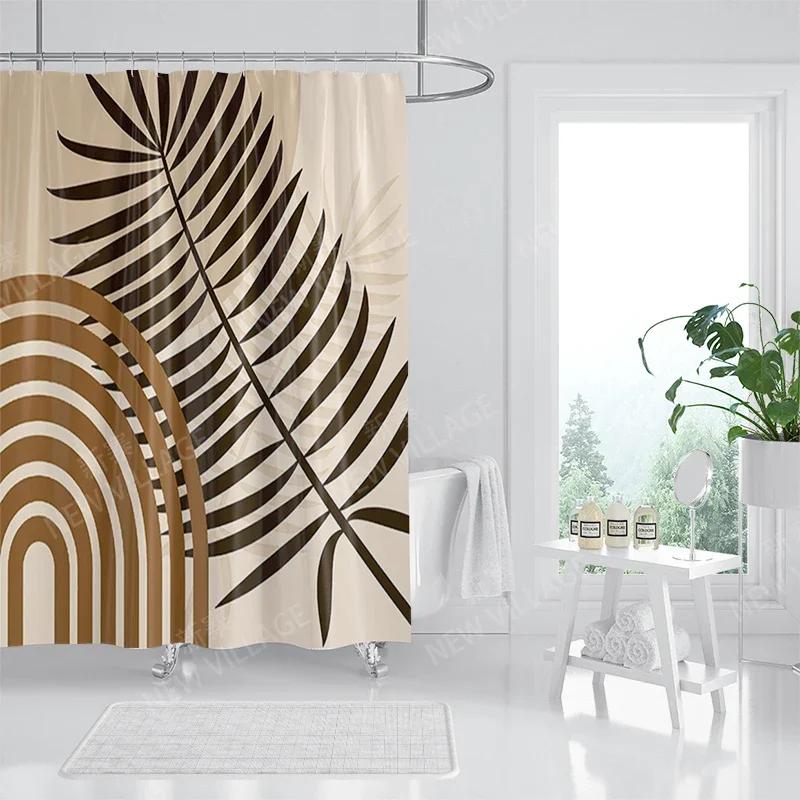 Waterproof fabric shower curtain Bathroom curtain accessories 180x200 Bath curtain for shower 240*200 nordic boho decor 240x200