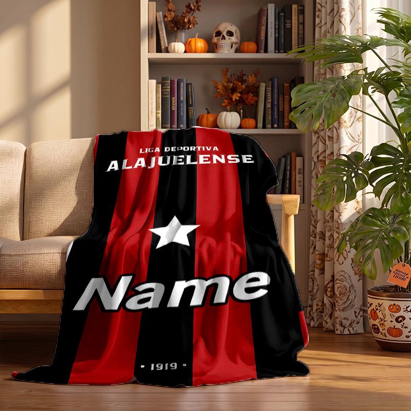 Club Sport La Alajuelense Custom Flannel Blankets Soft Warm Cozy Throws for Home Decor Holiday Gifts