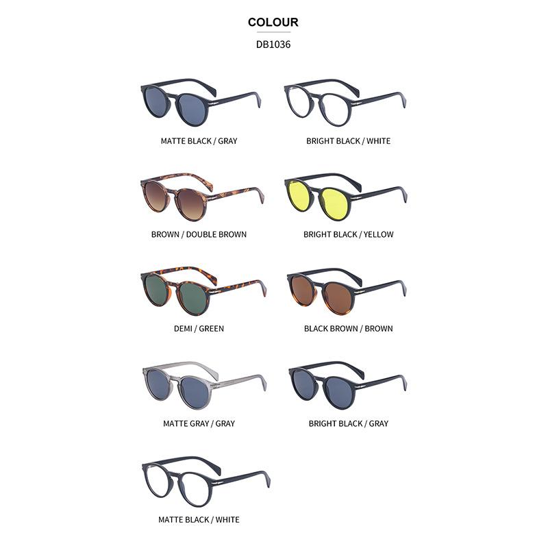 Vintage David med solbriller Dame Solbriller med liten innfatning Herre Trendy solbriller