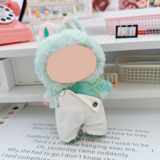 Oblečení pro panenku 17cm La Bubu Rybářský klobouk a sada overalů