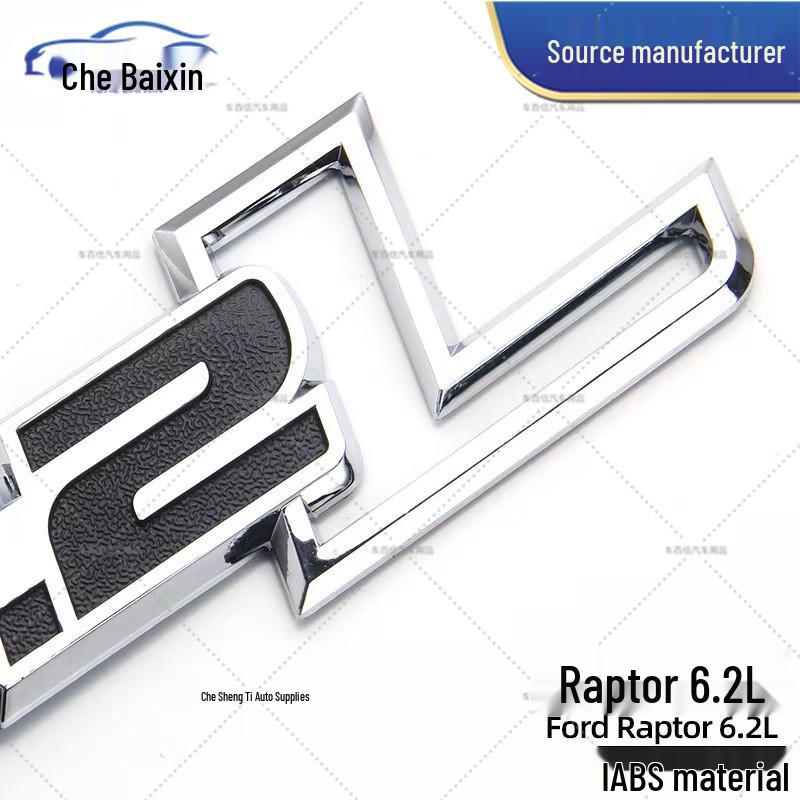 Ford Raptor F150 Pickup 6.2L Heck-Emblem Dekorative Autoaufkleber Decal
