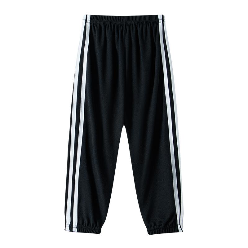 Children's Summer Solid Color Basic Sports Pants Boys Casual Joker Elastic Waist Girl Sweet and Lovely Mosquito Pants
