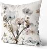 Modern Flower Pillow Covers – Decorative Soft Square Pillowcases – For Sofa Couch Bedroom Living Room Car Home Decor
