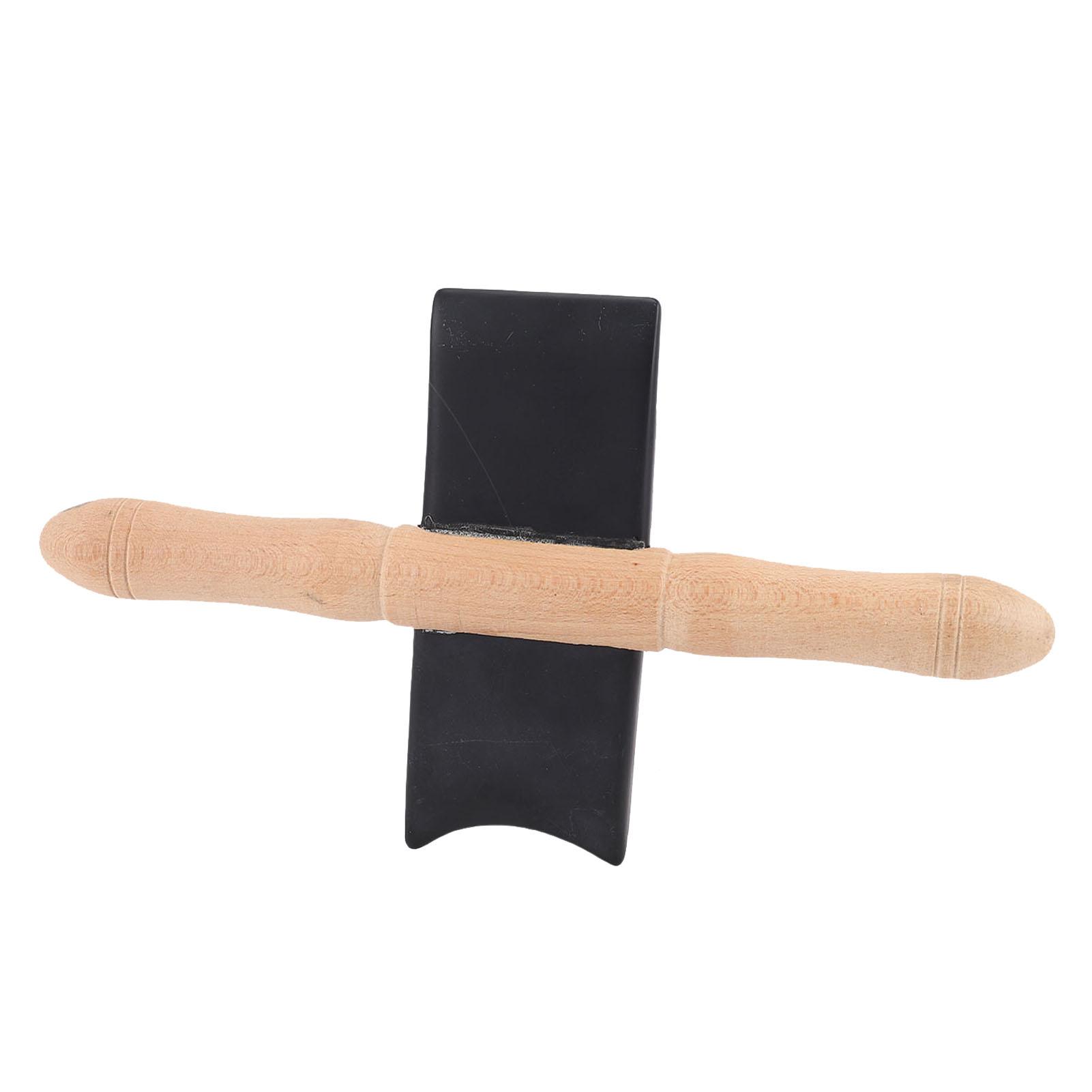 

Bian Stone Massage Scraper Wooden Sha Tool for Shoulder Neck Arm Leg Back Muscle Relief with Edges Ergonomic Handle