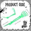 Realistic Glowing Skeleton Hand With Adjustable Fingers Halloween Yard Decoration Plastic Waterproof For Eerie Themes