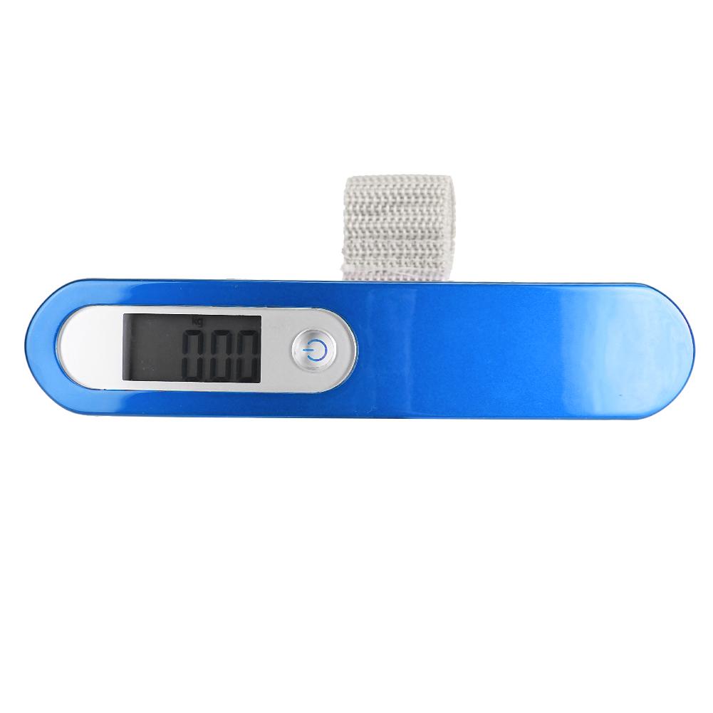 Electric Baggage Hanging Scale OCD 16 50kg 110lb with Kg Lb Oz G LCD DisplayBlue