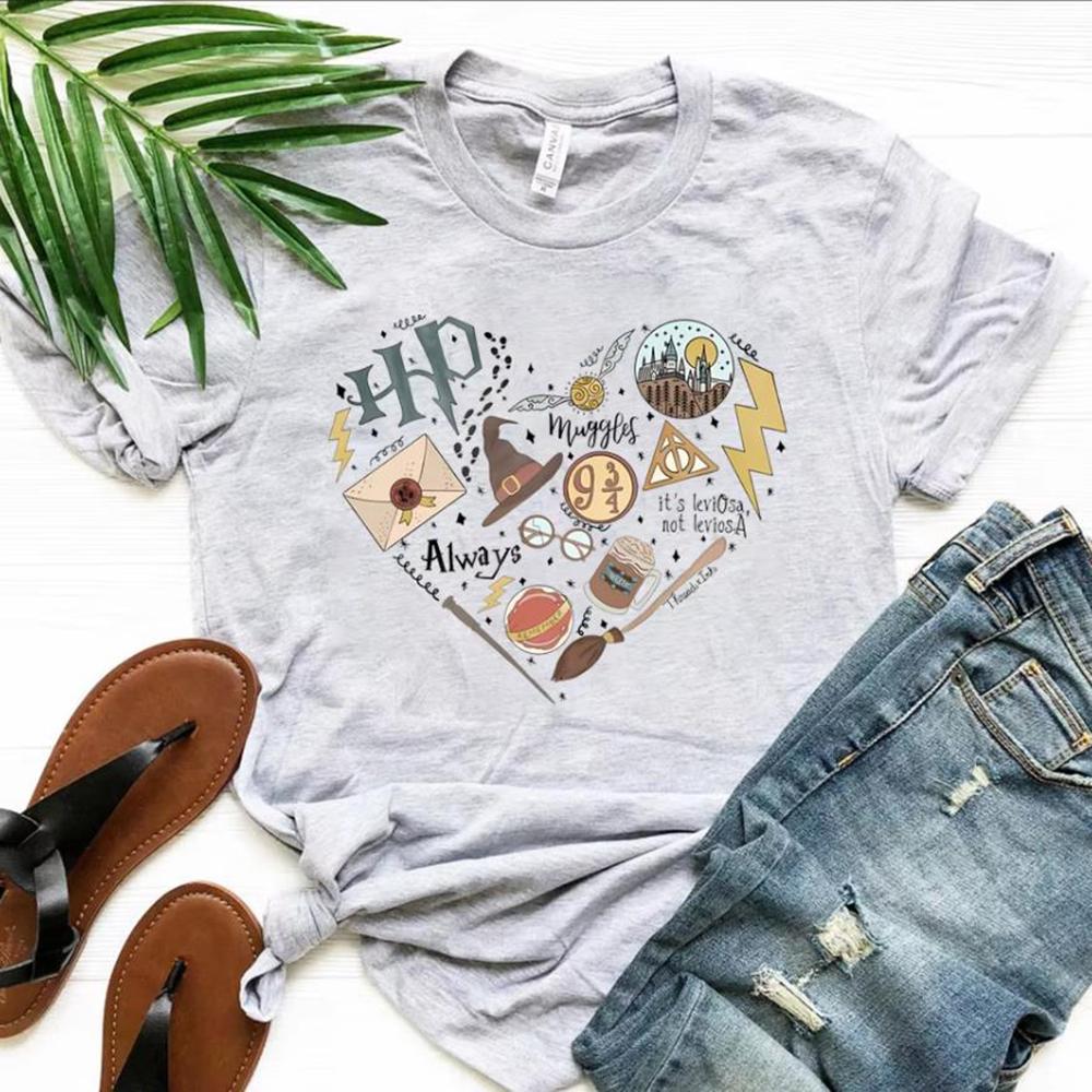 Magic Movie Inspired Shirt Wizard School Home Castle T-Shirt 9 3/4 Always Wizarding World Tees Matching Universal Trip Tshirt