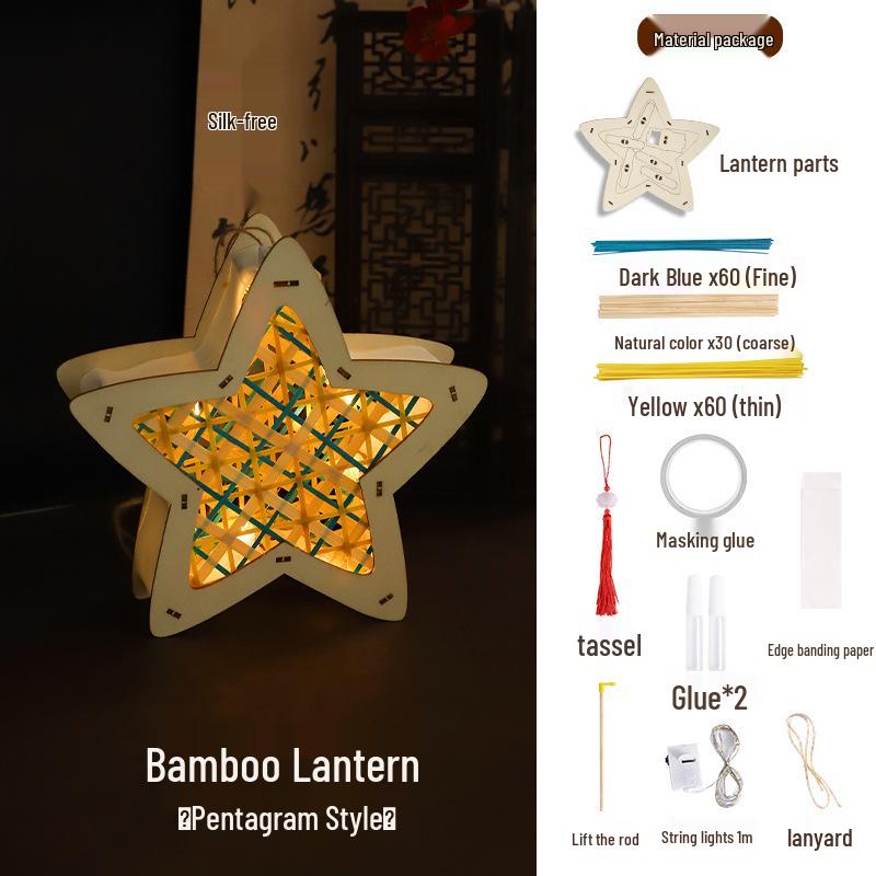 Handmade DIY Mid-Autumn Festival Luminous Rabbit Flower Lantern Kit