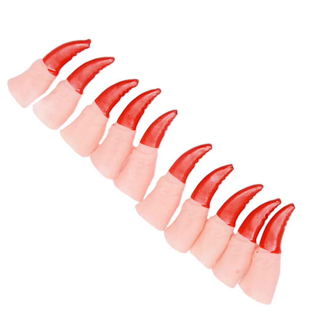10pcs Halloween Zombie Fingertips Nail Prop Witch Decoration Party Nail Ornament