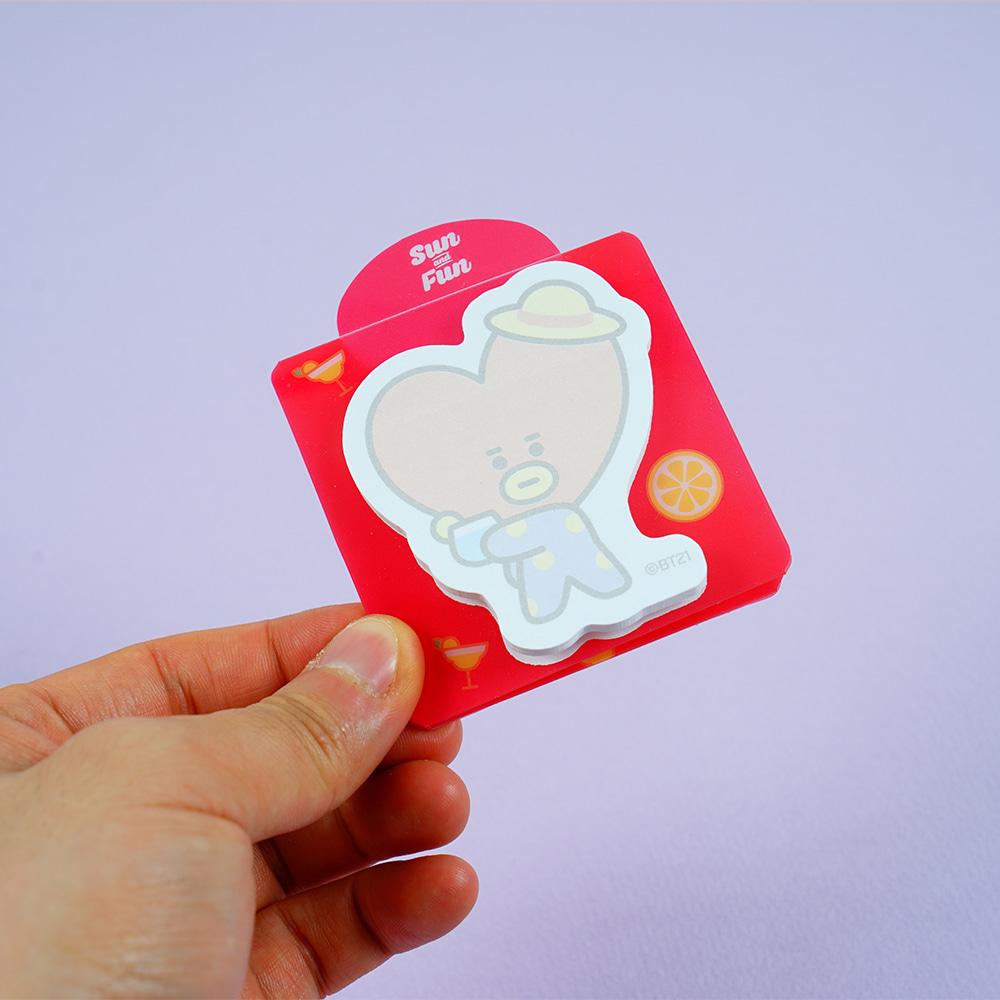 

BT21 Прозрачные стоячие клейкие купюры Новинка