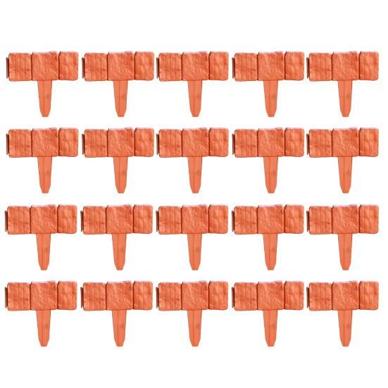 Plastic Garden Fence No Dig Garden Edging Panels Landscaping Border Panels Retaining Fence for Flower Beds Lawns Paths