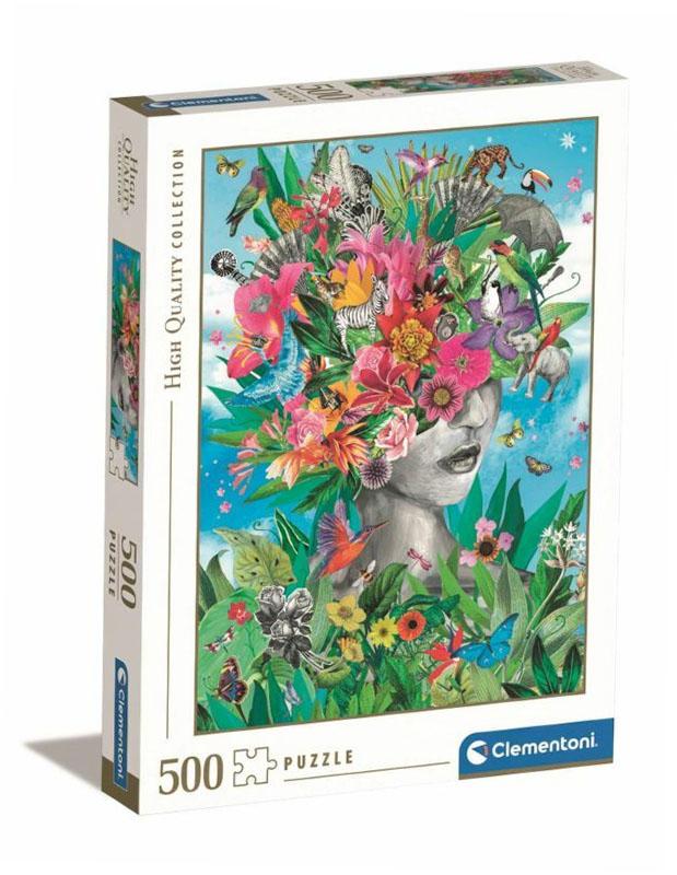 500-piece puzzle. HQ Head in the Jungle