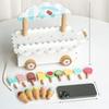 Wooden Ice Cream Cart Playset For Kids Educational Toy Pretend Role Play