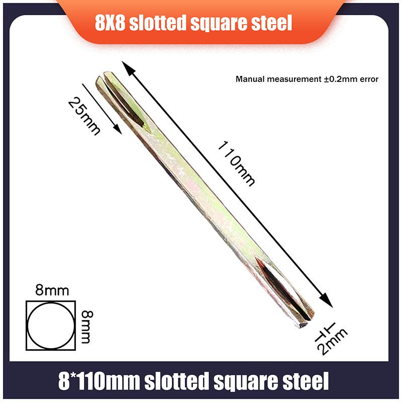 1Pcs Door Window Handles Galvanised Square Spindles Door Lock Transmission Rod Square Axis Square Strip Door Shaft Accessories