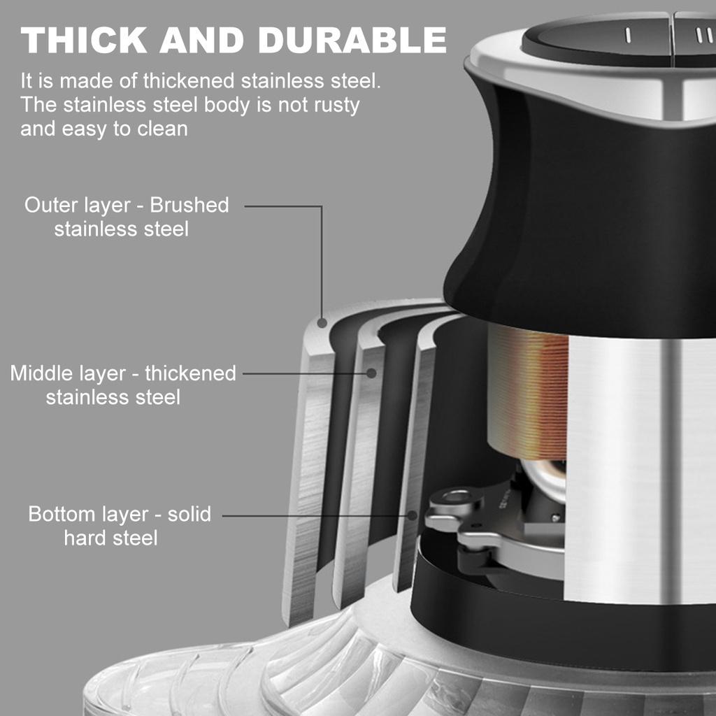 3/2L 250/300W  2 Speeds Foods Processor Sausage Maker Electric Meat Grinders Meat Vegetable Chopper Stainless Steel Crusher Slicer