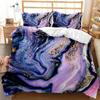 Marble Duvet Cover Set Marble Bedding Set Blue Gold Abstract Texture Kid Bedclothes Double Queen King Size Polyester Quilt Cover