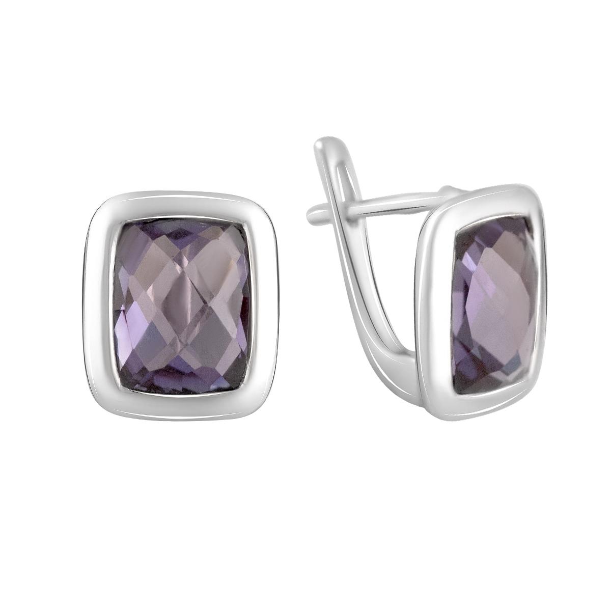 

Срібні сережки-підвіски з олександритом 7.45ct (2117520) різнокольорові кольору