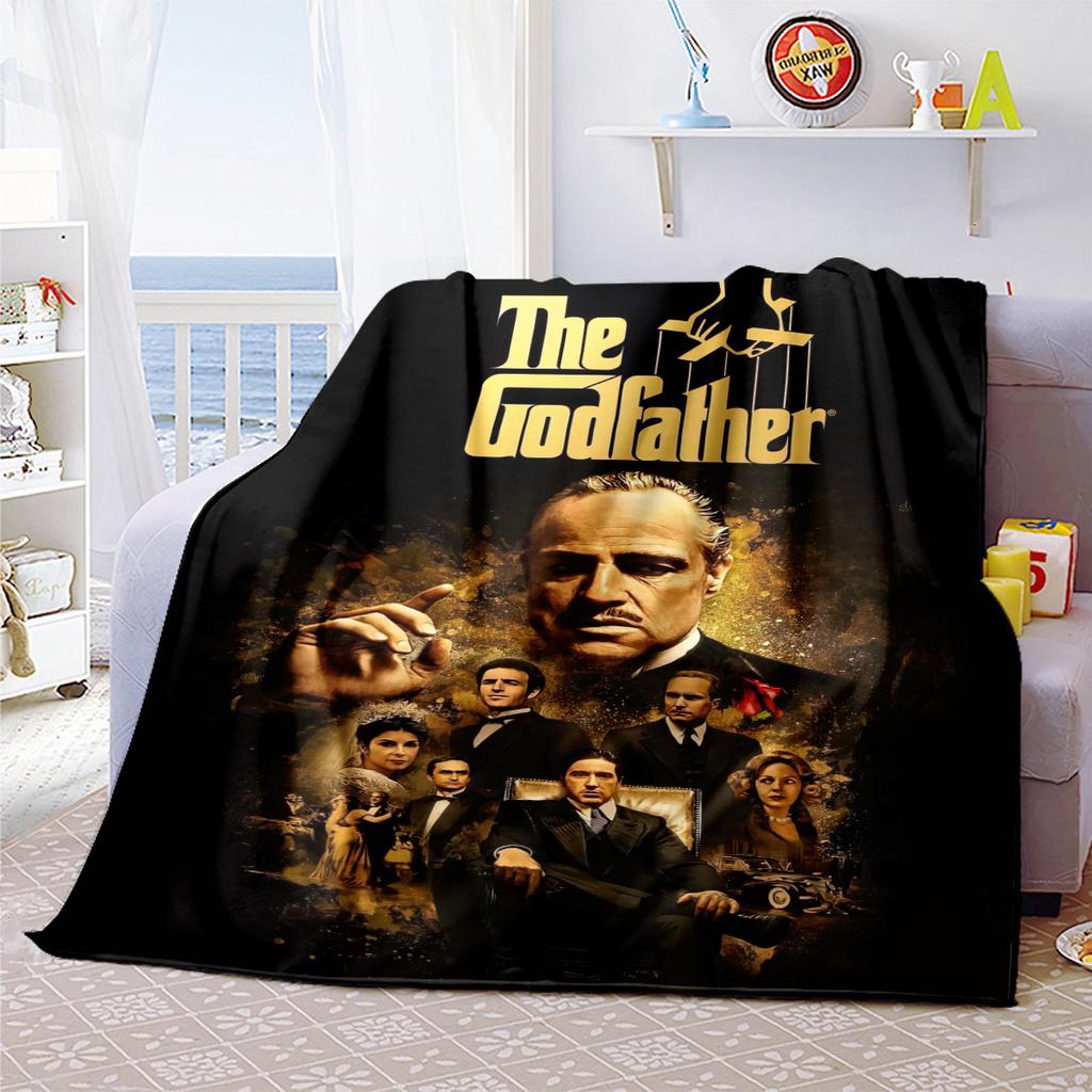 1PC Godfather Godfather Blanket Soft Comfortable All Seasons Suitable Sofa Office Travel Home Use Makes Great Gift