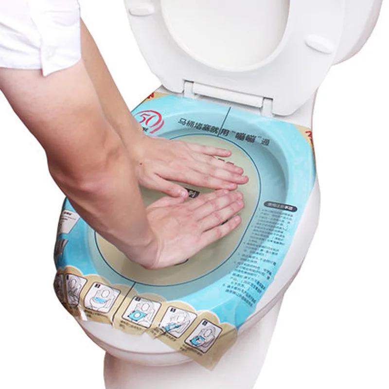 Toilet Stickers Dredge PET Toilet Cleaning Tools Transparent Toilet Dredge Column Household Portable Accessories Stickers