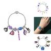Kpop Demon Hunters Cartoon Jewelry Bracelet With Zinc Alloy Dangle For Women And Men