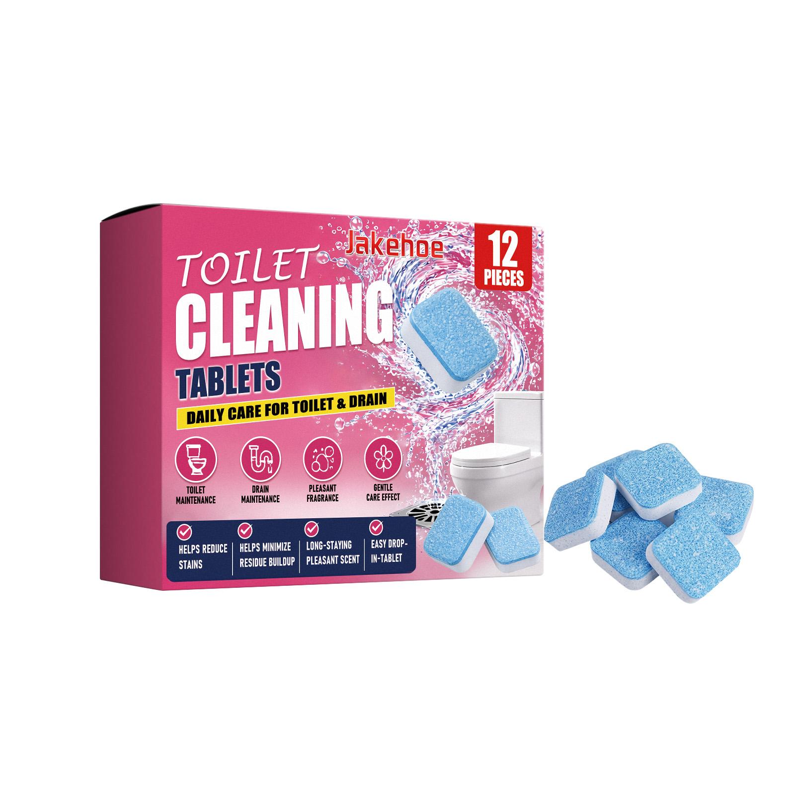 Toilet Cleaning Tablet Household Toilet Dirt Removal and Odor Deodorization Daily Care Gentle and Easy to Dissolve