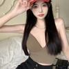 Spring and Summer Products Small Halter Vest With One Piece Fixed Cup Chest Binding Outside Wear Soled Strapless