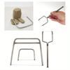 1Pc Creative Clay Wire Cutter Cut Off Tool Stainless Steel Mud Cutter U-shaped Slicer Ceramic Clay Polymer Scraping Pottery Tool