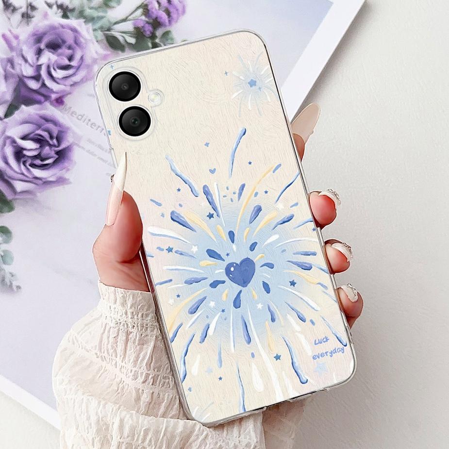 

For Samsung Galaxy A05 A06 Case Stylish Painted Cover Clear Silicone Phone Case For Samsung A05 A 05 s Galaxy A06 A05s Soft Bags Galaxy A05