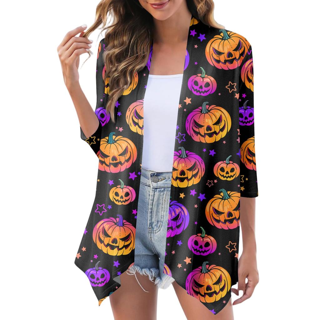 Women's Fashion Casual Cozy Halloween Cardigan Jacket