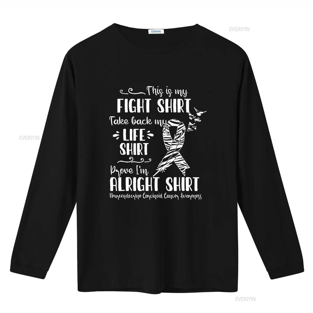 Neuroendocrine Carcinoid Cancer Awareness My Fight Womens T Shirt Black 2X Large Vintage Washed Stretched Casual Versatile