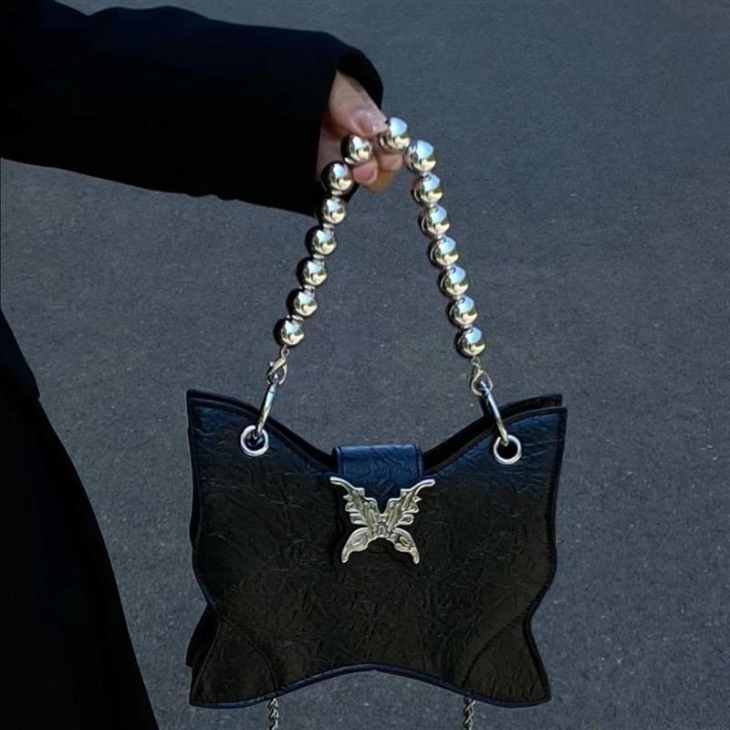 

Super Fire Small Bag Women s Season 2024 New Bow Sweet Cool Style Spice Girl Bag Premium Texture Portable Messenger Bag чорний