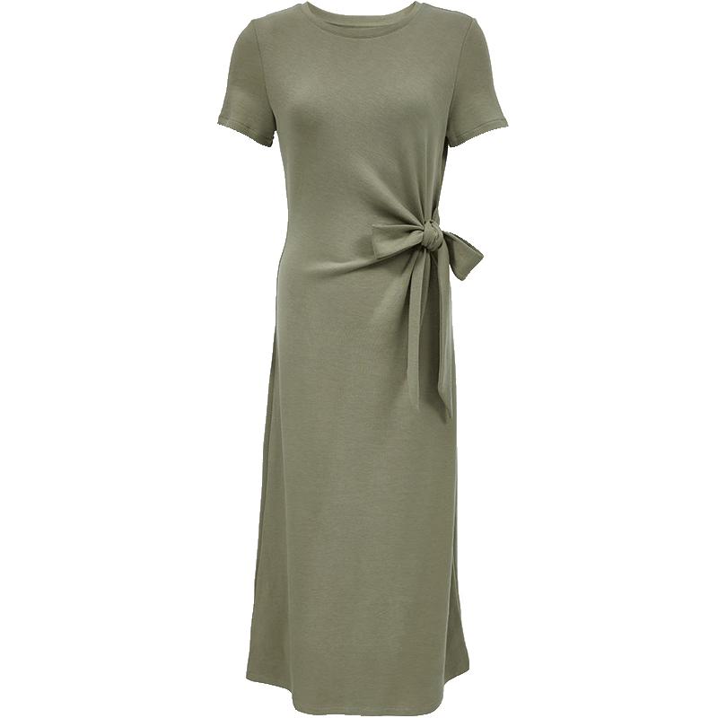 

VEROMODA Lyocell Blend Waist Pleated T-shirt Midi Dress XL