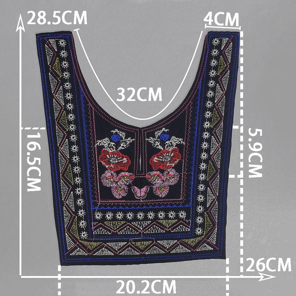 Sewing Diy Lace Ethnic Style Miao Embroidery Clothing Apparel Accessories Performance Costume Accessories Lace Embroidery Embroidery