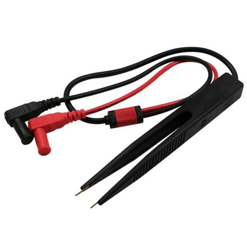 Digital Multimeter Probe Tweezers SMD Inductor Test Leads Clip Needle Tip Meter Cable Set for Resistor Capacitor Test Pen