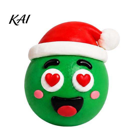 Stress Relief Balls 1/5Pcs DIY Christmas Toy, Reindeer Snowman Ball with Sensory Fidget Toy Detachable Expression Accessory, Soft Squeeze Party Favors