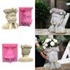 Wreath Girls Pen Holder Pot Mold Succulent Planter Silicone Mold for DIY Decor