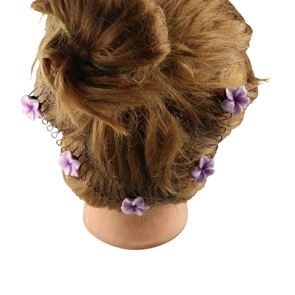 Spring Invisible Extra Hair Holder Headband Flower Hairpin U Shape Hair Styling Comb  Children