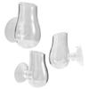 Feeding bowl Clear Fish Tank Feeder Glass Practical Feeding Cup Creative with Suction Cup Red Worm Feeding Bowl Aquarium