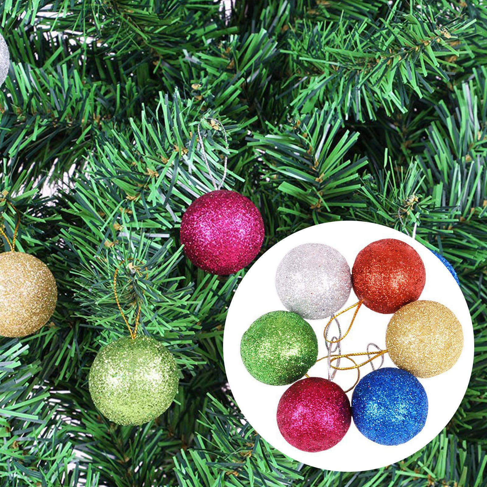 

6x Рождественские шары для подвешивания DIY Небьющиеся поделки Елочные украшения Рождественский декор на год