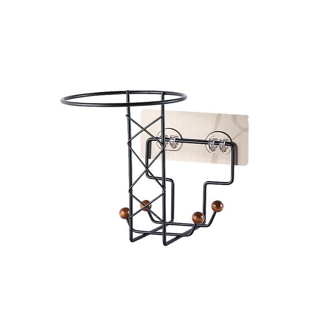 1 шт., настенная вешалка, органайзер для шляп, держатель для мотоциклетного шлема, подставка для дисплея, поддержка шляпы, настенная полка для хранения чёрный