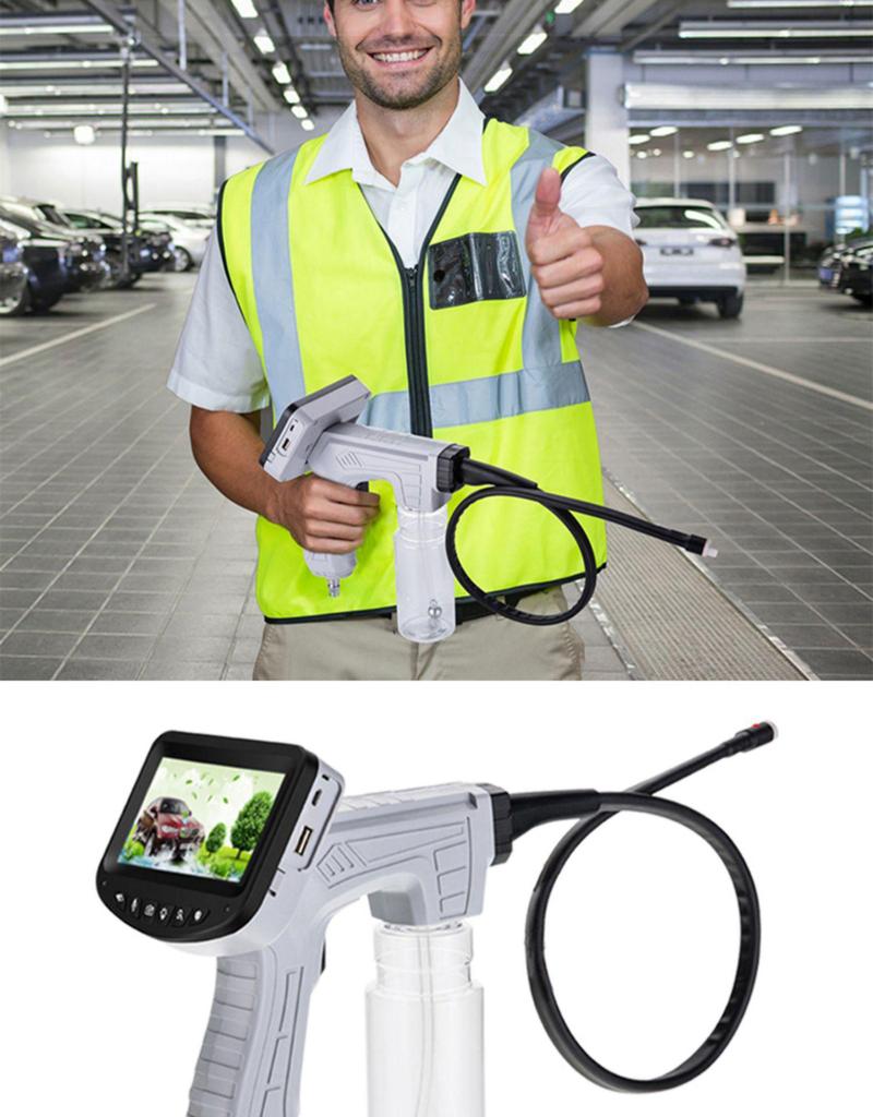 Tool-Free Detergent Cleaning Machine for Car AC: Pipe Endoscope, Ozone Cleaner, Gun Evaporator, Visual Disassembly.