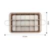 18 Compartment quadrilateral Cake Pan Removable Dividers Uniform Heat Distribution Carbon Steel Cookware For Celebration Items