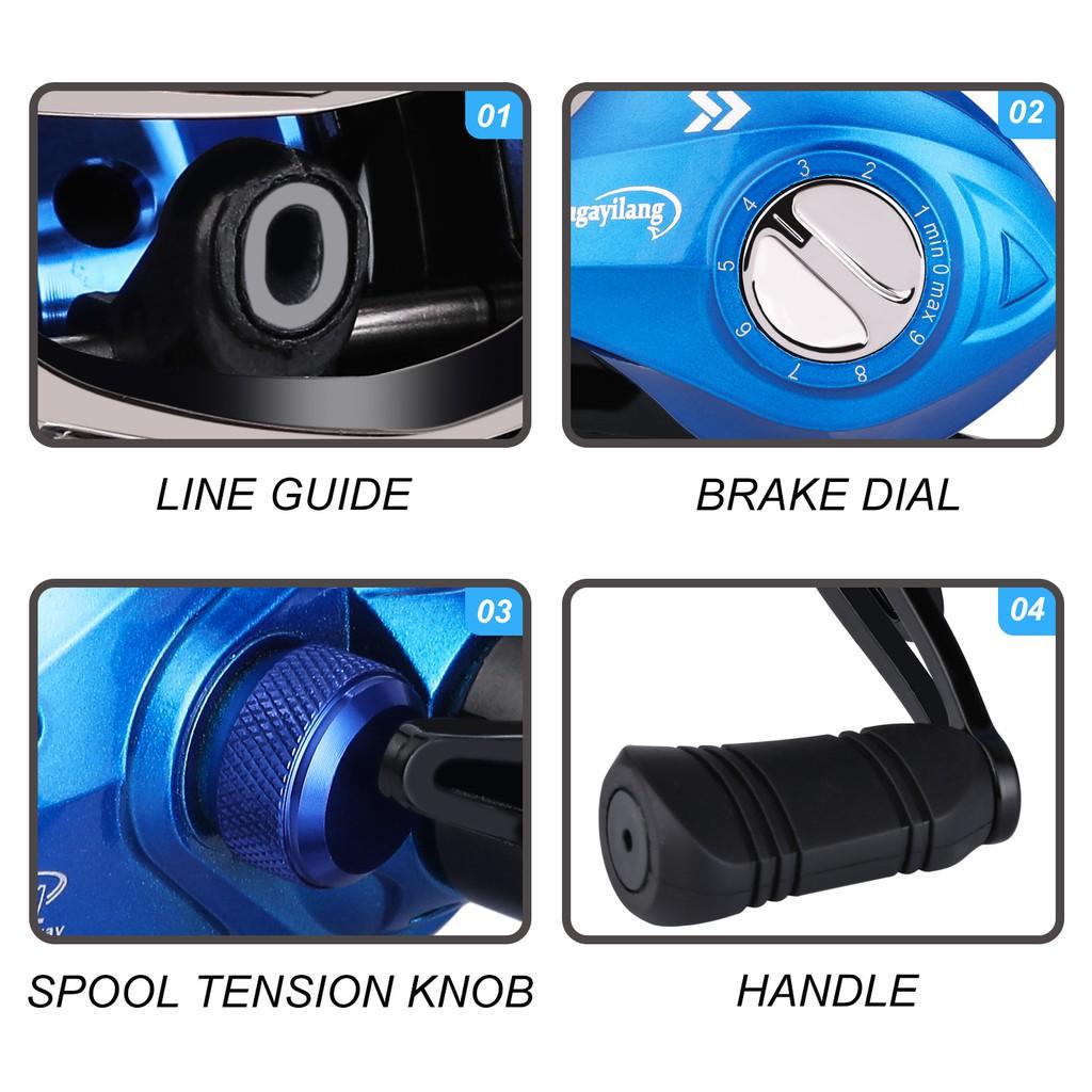 New Baitcasting Fishing Reel 18+1BB Casting Anti-corrosio Reel Spinning Fishing Reel Saltwater Freshwater Fishing Coil Wheel