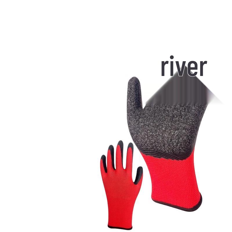 Huapusi Wear-Resistant Nitrile Latex Coated Work Gloves