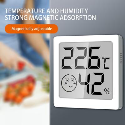 Pequeno medidor de umidade de temperatura fácil instalação medidor de umidade magnético para uso doméstico