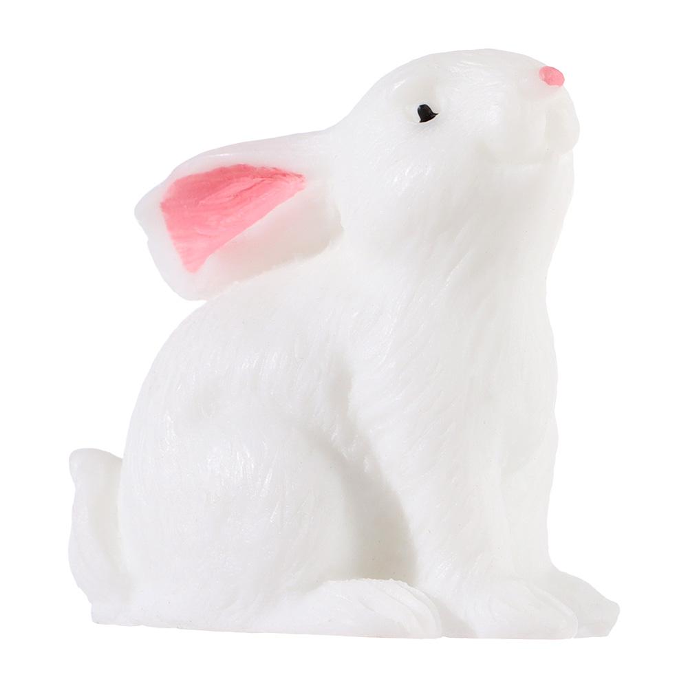 Cute Dollhouse Ornament Easter Decoration Fairy Garden Resin Bunny Statue Miniature Rabbit Figurine Micro Landscape