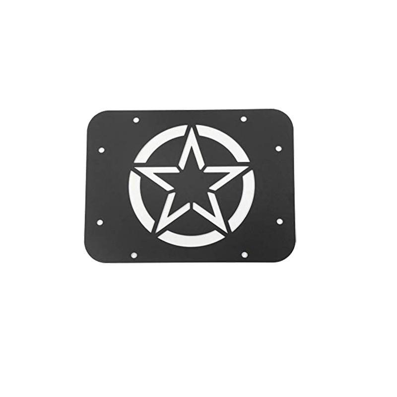 Black Car Tailgate Spare Tire Carrier Delete Filler Plate Cover For Jeep Wrangler JK 2007-2017