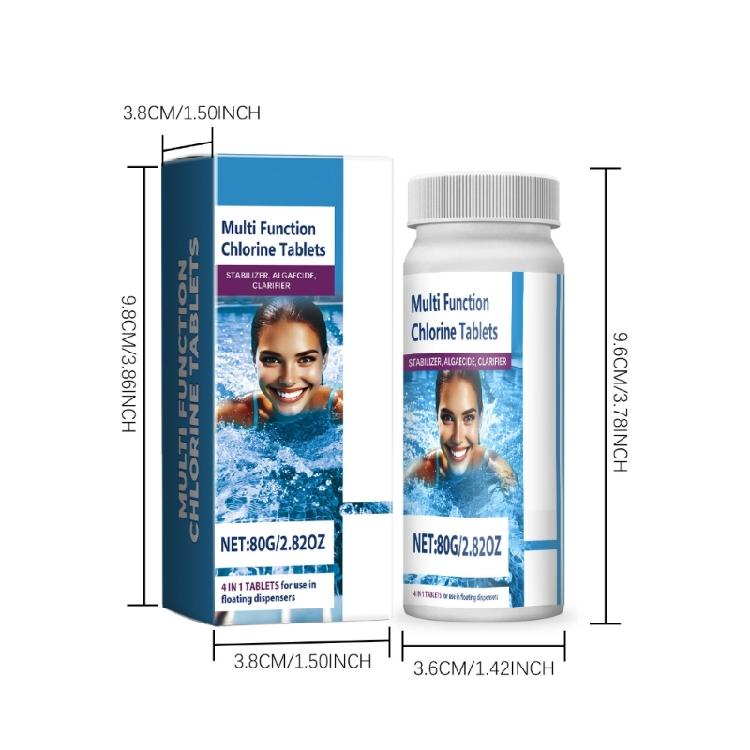 Clear Water Solution with Chlorine Tablets Use Friendly Pool Sanitation with Low Chlorine Tablets Safe for Home Hotel